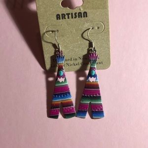 serape earrings